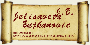 Jelisaveta Bujkanović vizit kartica